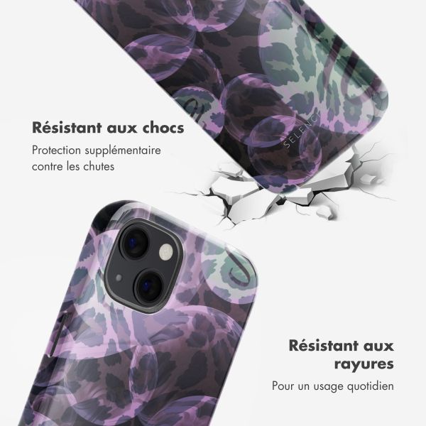 Selencia Coque arrière Vivid avec MagSafe Apple iPhone 13 - Leo Bubble Green