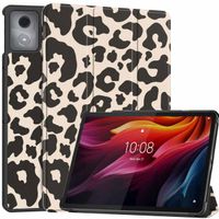 imoshion Coque tablette Design Trifold Lenovo Tab K11 Plus - Leopard