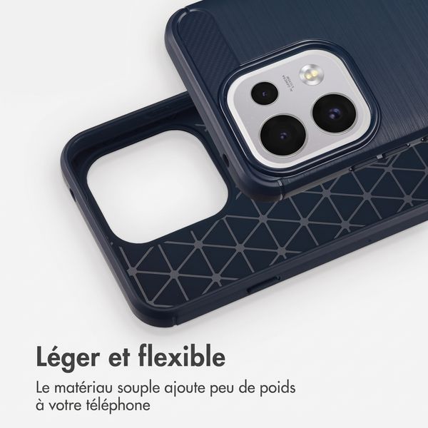 imoshion Coque Brushed Oppo Reno 16 F - Bleu foncé