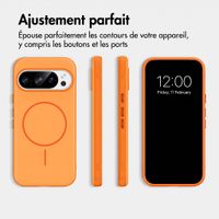 imoshion Coque arrière Color avec Thin MagSafe Ring Google Pixel 11 / 11 Pro / 10 / 10 Pro - Orange