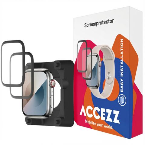 Accezz 2x Protecteur d'écran avec applicateur Apple Watch Series 10 / 11 / 12 - 46 mm