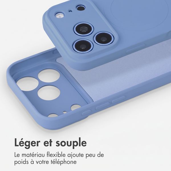 imoshion Coque Couleur avec MagSafe Apple iPhone 18 Pro / 17 Pro - Bleu