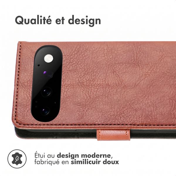 imoshion Étui de télephone portefeuille de luxe Google Pixel 11 Pro - Marron