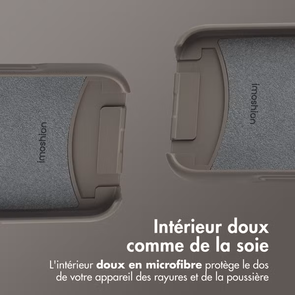 imoshion Coque arrière Color avec cordon amovible et MagSafe Apple iPhone 16 Pro - Black Coffee