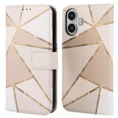 imoshion Étui de télephone portefeuille Design Apple iPhone 16 - Beige Graphic
