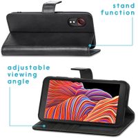 imoshion Étui de télephone portefeuille de luxe Samsung Galaxy Xcover 5 - Noir