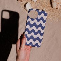 Selencia Coque arrière Vivid Samsung Galaxy A34 (5G) - Wave Vibes Classic Blue