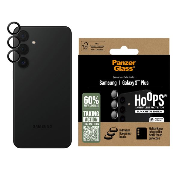 PanzerGlass Protection Caméra Hoops Optic Rings Samsung Galaxy S25 Plus - Noir
