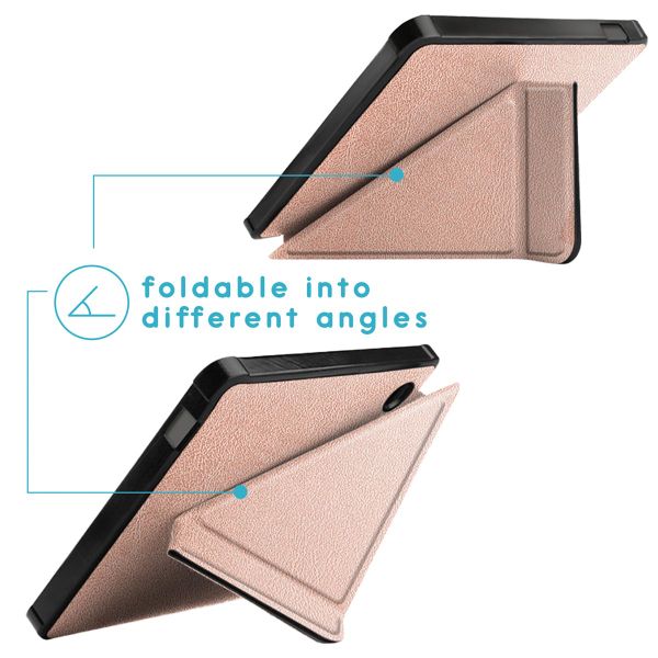 imoshion Étui de liseuse portefeuille Pliable Kobo Libra Colour - Rose Doré