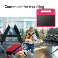Accezz Coque kidsproof avec poignée Apple iPad 9 (2021) 10.2 pouces / iPad 8 (2020) 10.2 pouces / iPad 7 (2019) 10.2 pouces - Rose
