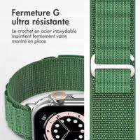 Accezz Bracelet en nylon Alpine Apple Watch | 44/45/46/49 mm - Olive Green