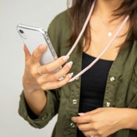 imoshion Coque arrière transparente avec cordon Apple iPhone Xr - Rose Doré