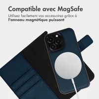 imoshion Étui portefeuille luxe 2-en-1 amovible Apple iPhone 13 Pro - Bleu