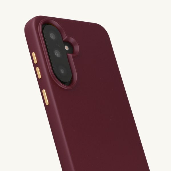 Selencia Coque arrière Rivièra avec MagSafe avec crochets amovibles Samsung Galaxy A37 (5G) - Bold Burgundy