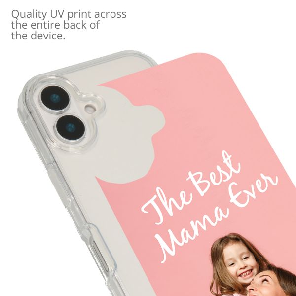 Concevez votre propre coque transparente Apple iPhone 16 - Transparent