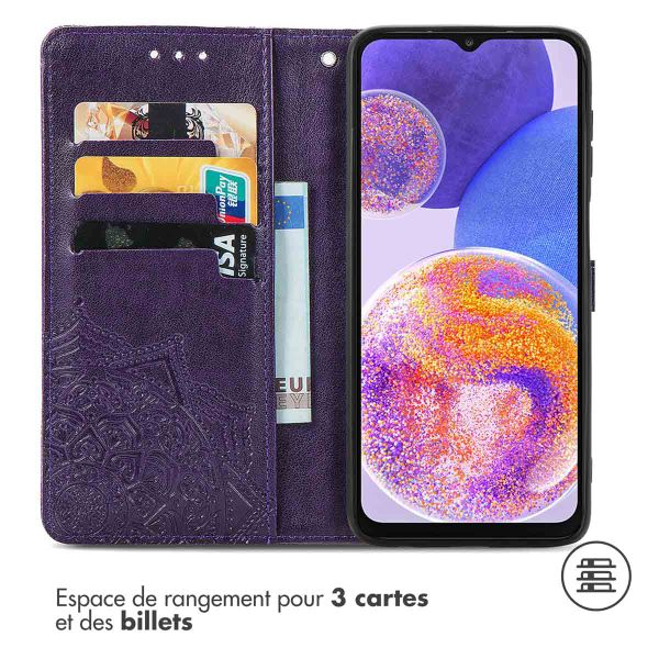 imoshion Etui de télephone Mandala Samsung Galaxy A23 (5G) - Violet