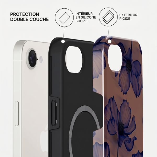 Burga Coque Tough MagSafe Apple iPhone 17e / 16e - Velvet Night