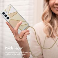 imoshion Coque Design avec cordon Samsung Galaxy S25 - Beige Graphic