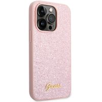Guess Coque Glitter Flakes Apple iPhone 14 Pro Max - Rose