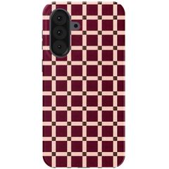 Selencia Coque arrière Vivid Samsung Galaxy A37 (5G) - Check This Burgundy