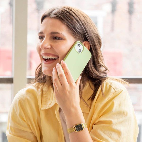 Accezz Coque Liquid Silicone Samsung Galaxy A15 (5G/4G) - Vert