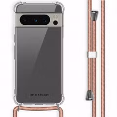 imoshion Coque arrière transparente avec cordon Google Pixel 8 Pro - Rose Doré