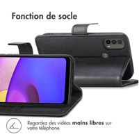 imoshion Étui de télephone portefeuille de luxe Motorola Moto E30 / E40 - Noir