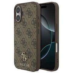 Guess Coque 4G Metal Logo MagSafe Apple iPhone 17 - Marron