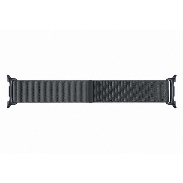 Samsung Bracelet en tissu original Samsung Galaxy Watch 9 (40/44mm) / Watch 8 (40/44mm) / Classic (46mm) - Taille S/M - Noir