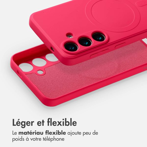 imoshion Coque Couleur avec MagSafe Samsung Galaxy S25 - Neon Pink