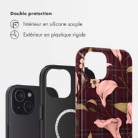 Selencia Coque arrière Vivid avec MagSafe Apple iPhone 15 - Autumn Muse