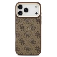 Guess Coque MagSafe Classic avec logo 4G Apple iPhone 17 Pro Max - Marron