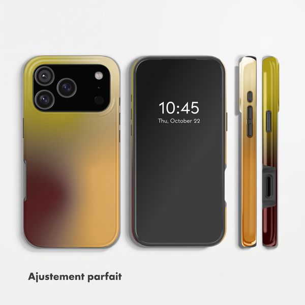Selencia Coque arrière Vivid Apple iPhone 17 Pro - Gradient Olive Dust