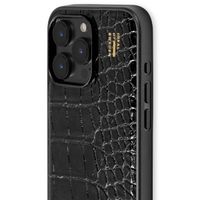 iDeal of Sweden Coque Vegan Leather Apple iPhone 14 Pro Max - Black Croco