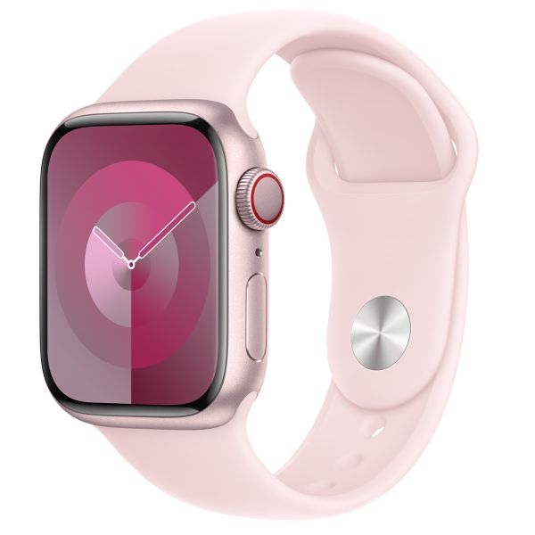 Apple 5 Pack Bracelet Boucle unique en Silicone Apple Watch | 38/40/41/42 mm - Taille 4 - Light Pink/ Winter Blue/ Sprout Green/ Orange Sorbet/ White