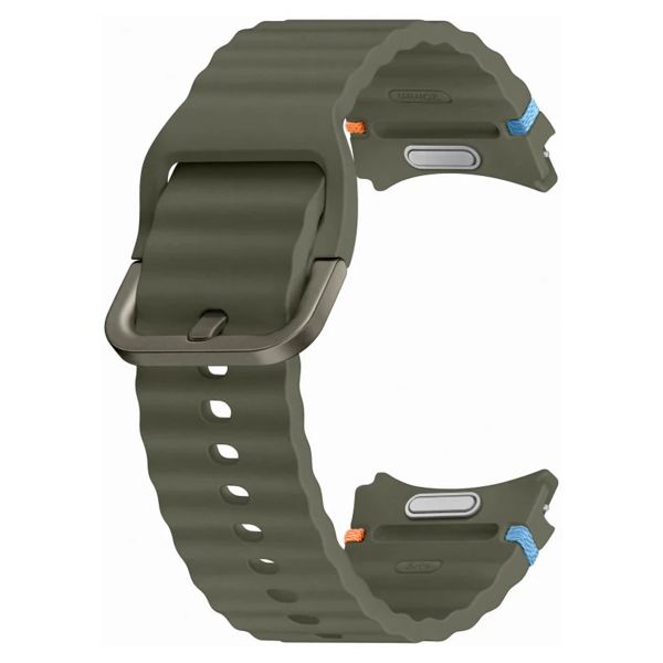 Samsung Bracelet Sport original Samsung Galaxy Watch 4 / 5 / 6 / 7 / FE (20 mm) - Taille S/M - Khaki