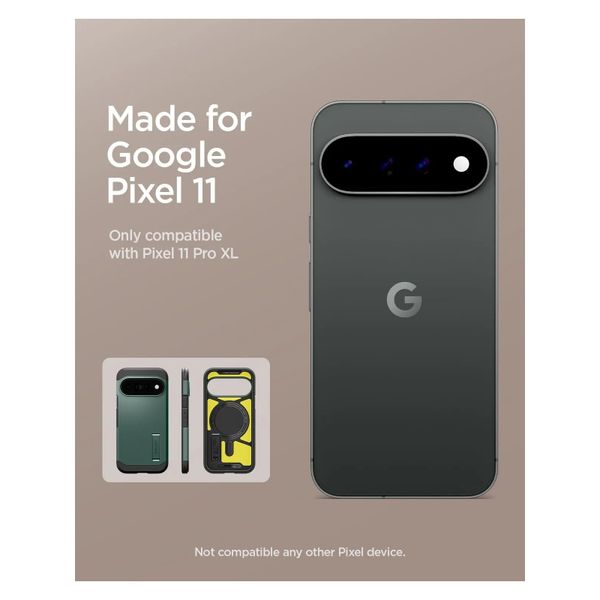 Spigen Coque Tough Armor MagSafe Google Pixel 11 Pro XL - Abyss Green