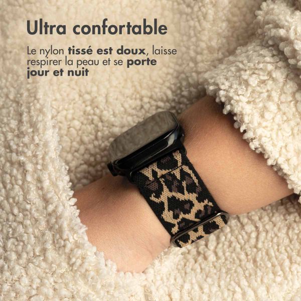imoshion Bracelet en nylon élastique Apple Watch | 38/40/41/42 mm - Leopard