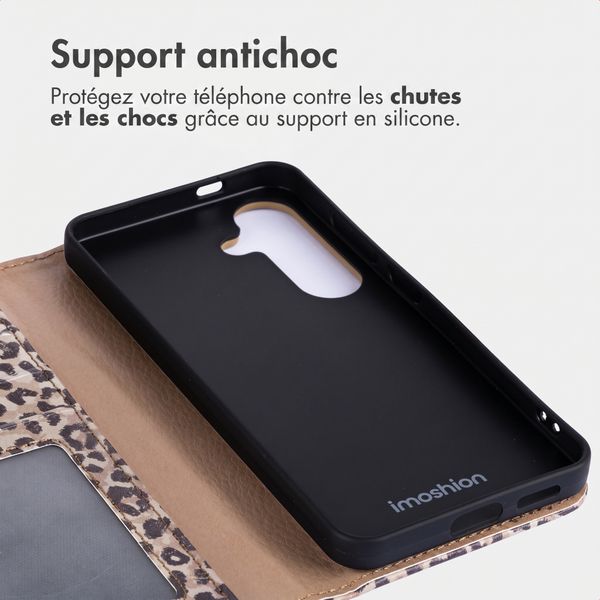 imoshion Étui de télephone portefeuille Design Samsung Galaxy S25 - Leopard Mood