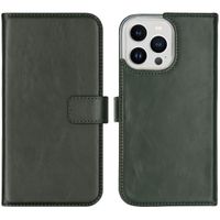 Selencia Étui portefeuille en cuir véritable Apple iPhone 14 Pro Max - Vert