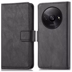 imoshion Étui de télephone portefeuille de luxe Xiaomi Redmi A3 - Noir