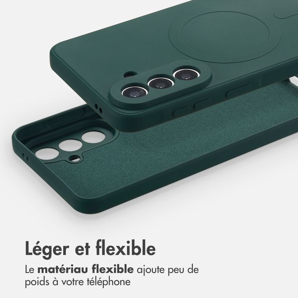 imoshion Coque Couleur avec MagSafe Samsung Galaxy A57 (5G) - Vert foncé