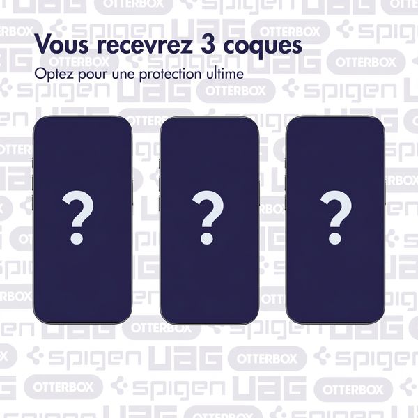 Mystery Box 1 | Trois coques de téléphone Apple iPhone 16 Pro - Robuste et Protégé