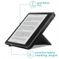 imoshion Étui de liseuse portefeuille Pliable Kobo Libra Colour - Bleu foncé