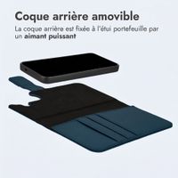 imoshion Étui portefeuille luxe 2-en-1 amovible Samsung Galaxy S24 FE - Bleu