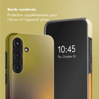 Selencia Coque arrière Vivid avec MagSafe Samsung Galaxy S25 - Gradient Olive Dust