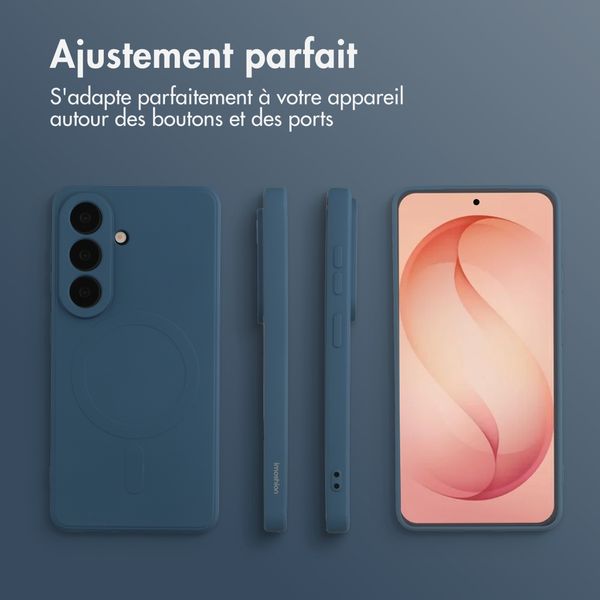 imoshion Coque Couleur avec MagSafe Samsung Galaxy S26 Plus - Bleu foncé