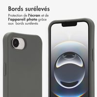 imoshion Coque arrière Color avec cordon amovible et MagSafe Apple iPhone 17e / 16e - Black Coffee