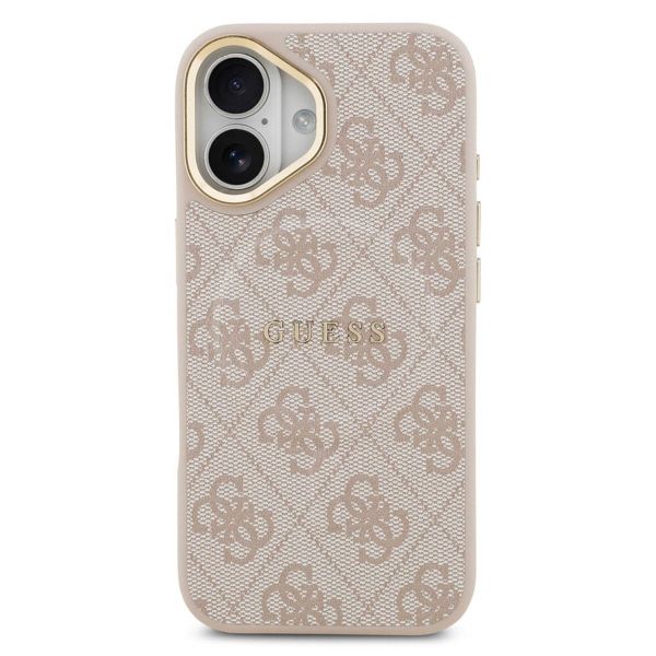 Guess Coque MagSafe Classic avec logo 4G Apple iPhone 17 - Rose