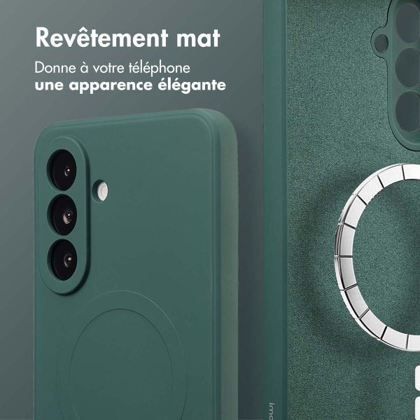 imoshion Coque Couleur avec MagSafe Samsung Galaxy A36 - Vert foncé